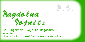 magdolna vojnits business card